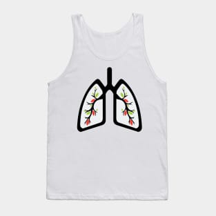 Green Lung Leaves Nature Breathing |Environment Tank Top